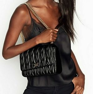 Victoria's Secret large Chevron Quilt Shoulder bag